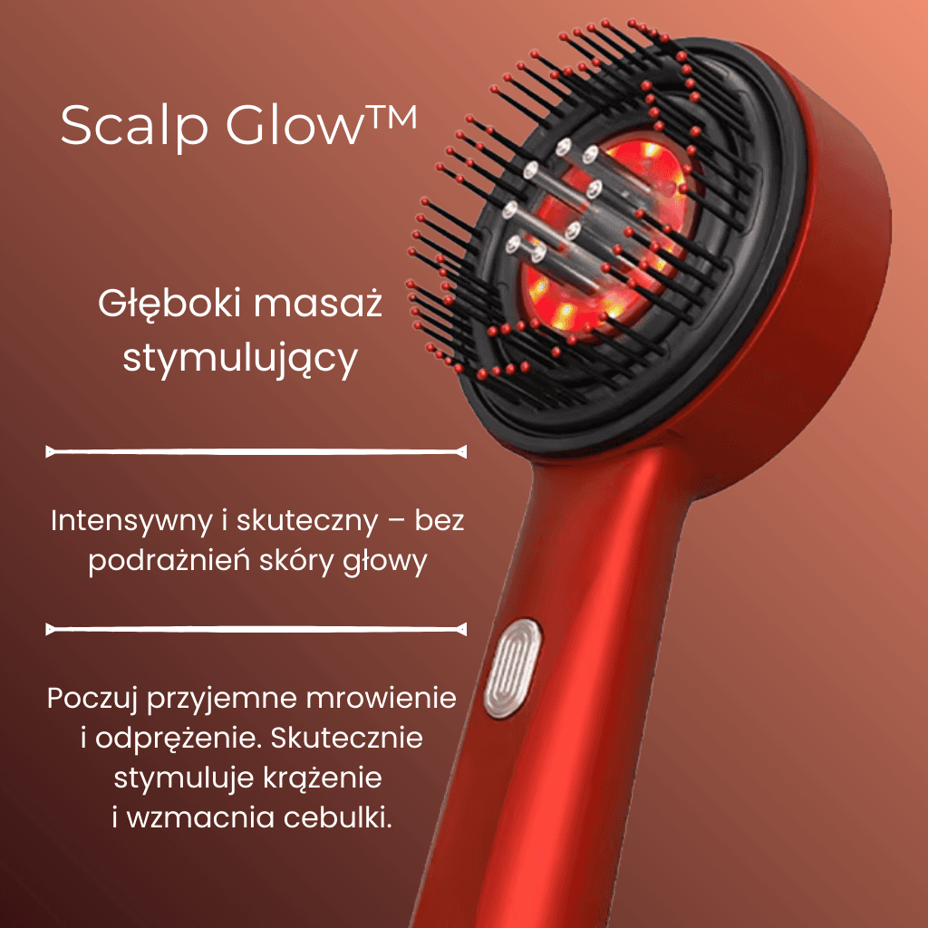 Scalp Glow™: Laserowy grzebień stymulujący cebulki ⚡🌿